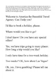 Travel Agent Mixed-Up Conversation