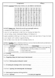 English Worksheet: 9TH FORM GROUP SESSION 