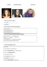 English Worksheet: 4th year lesson 4 EXPLORING A SONG
