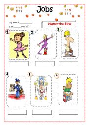 Common Jobs worksheet