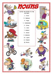 English Worksheet: NOUNS