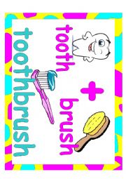 English Worksheet: Compound words posters
