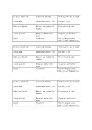 English Worksheet: Classroom Rules 