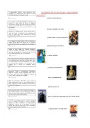 Science Fiction films - Reading Comprhension and other activities