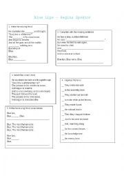 English Worksheet: Blue lips song