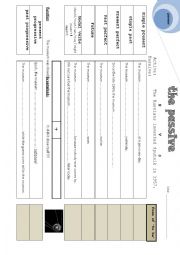 English Worksheet: the passive voice - grammar rules 