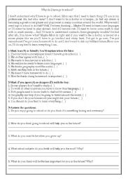 English Worksheet: Why do I have go to school?