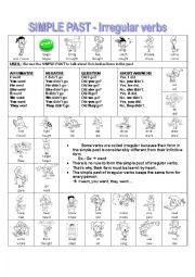 English Worksheet: Simple past - irregular verbs
