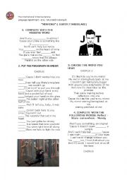 English Worksheet: Song 