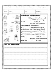 English Worksheet: revision assignment