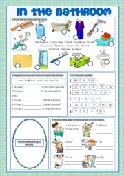 Bathroom (Vocabulary Exercises)