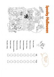 English Worksheet: Spooky Halloween