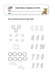 English Worksheet: Numbers