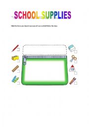 English Worksheet: School Supplies