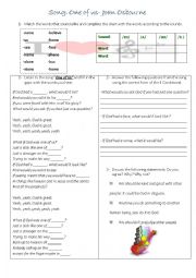 English Worksheet: Conditional type II - What if God was one of us