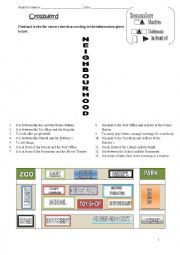 English Worksheet: Giving directions