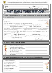 English Worksheet: Past Simple - Phineas and Ferb