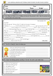 English Worksheet: Past Simple - The Simpsons
