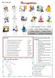 English Worksheet: occupation