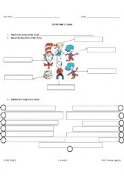 English Worksheet: The Cat in the Hat by Dr. Seuss