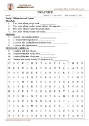 English Worksheet: quiz for intelligent children