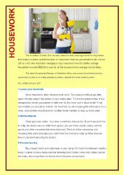 English Worksheet: House chores