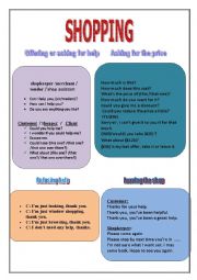 English Worksheet: Shopping