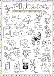 English Worksheet: ** Alphabet **