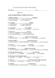 English Worksheet: comparative and superlative