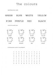 The colours worksheet