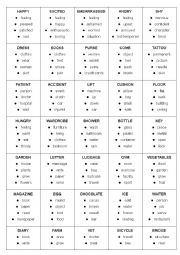 English Worksheet: Taboo Words