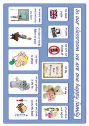 Classroom rules poster