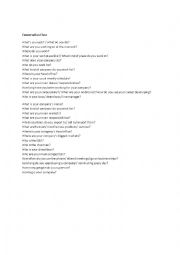 English Worksheet: Conversation - Jobs