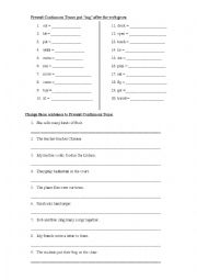 English Worksheet: Present Simple and Present Continuous Tense