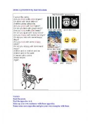 English Worksheet: ZEBRA