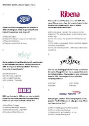 BRANDS and LOGOS #1 (2 pages)