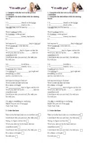 English Worksheet: SonG Present Continuous 