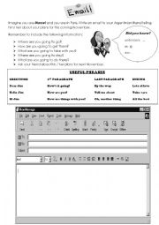 English Worksheet: Writing emails with READERS
