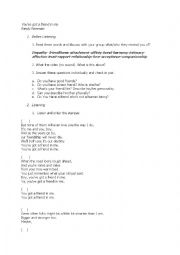 English Worksheet: Youve got a friend in me