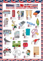 English Worksheet: British/American English Picture Dictionary#2