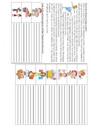 English Worksheet: Daily routine - reading