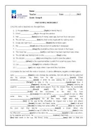 English Worksheet: Past Simple Review