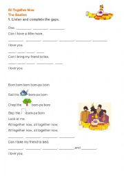 English Worksheet: All together now