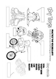 English Worksheet: MY TOYS