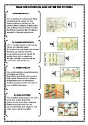 English Worksheet: types of houses