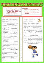 English Worksheet: Present perfect or past simple