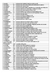 English Worksheet: job-functions matching with key