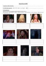 English Worksheet: worksheet Hocus Pocus