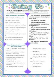 English Worksheet: Going To