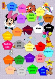 English Worksheet: The colours